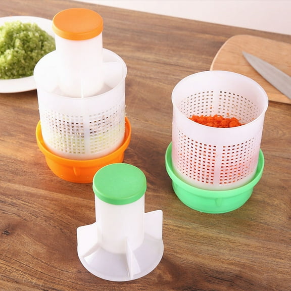 HEMOTON Hand Press Food Dehydrator Manual Fruit Vegetable Dryer Dumpling Pie Filling Squeezing Tool (Green)