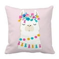 thumbnail image 1 of EREHome Housse de Coussin Lama Mignon Éléments 18x18 Pouces, 1 of 1