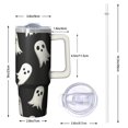 thumbnail image 2 of Halloween Trick or Treat Candy 30 Oz Tumbler with Handle and Straw, Cute Spooky Cup, Holiday Coffee Gift, 2 of 5