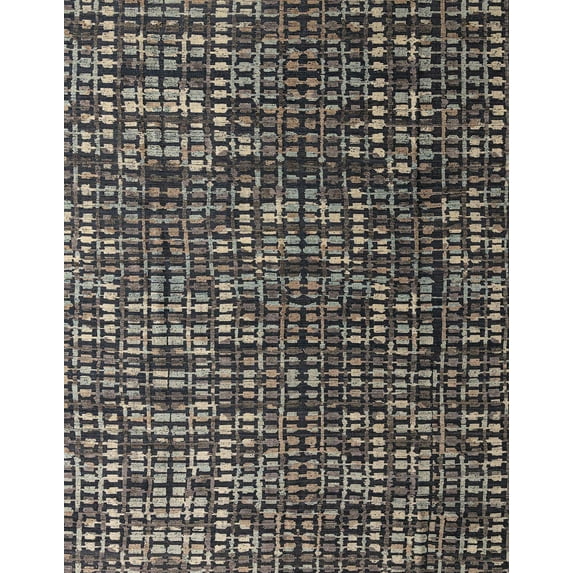 Ahgly Company Machine Washable Indoor Rectangle Abstract Rosy Pink Area Rugs, 8' x 10'