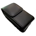thumbnail image 2 of Compatible with TCL Flip 3 - Vertical Black Leather Case with Magnetic Closure and Belt Loops, 2 of 6