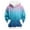 Blue, variant on Hoodies For Women Oversized Winter Plush Cute Gradient Print Flannel Hooded Sweatshirt Trendy Fall Winter Clothes Cozy Pullover,Mint Green,S