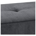 thumbnail image 7 of Entryway Bench - Grey Bench for Bedroom, Modern Ottoman End of Bed, Corduroy Padded Benches for Living Room, Foyer, Mudroom, Hallway - 39" L x 14" W x 17" H, 7 of 7