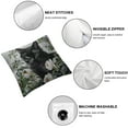 thumbnail image 6 of Shangniulu Set of 2 and Black Cat Pillow Covers Hallowmas Thanksgiving Farmhouse Outdoor Cat Lovers Room Throw Pillowcase Short Plush Sofa Couch Decorative Cushion Case White, 6 of 7