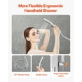 thumbnail image 6 of KFFKFF Shower Panel Tower System with Rainfall and Waterfall Shower Head, 53-Inch Brushed Stainless Steel Column, Multi-Function Faucet, Wall-Mounted Massage System with Body Jets, Handheld Shower, 6 of 9