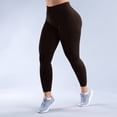 thumbnail image 3 of Pantalones de yoga de cintura alta para mujer: leggings de nailon y spandex que realzan los glúteos, corte ajustado para fitness/ocio, tallas S-XL, 3 of 5