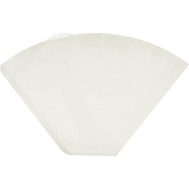 DEFNES 4 Cone Coffee Filter 812 Cup, Unbleached Natural Paper