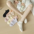 thumbnail image 3 of Sookeceks 6 Pairs Ankle Socks for Women Breathable Cotton Socks Anti Slip Low Cut Soft Casual Socks With Heel Tab Size 5-9, 3 of 7
