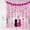 Black Pink, variant on Valentine''s Day Shower Curtain Red Heart Pink Floral Romantice Sweet Couple Fabric Bathroom Curtain Set with Hooks(70" WX70 H)