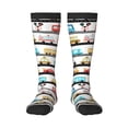 thumbnail image 2 of Lsque Funny Transport Printed Crew Socks Men's Women's LightWeight Thin Casual Calf Socks ,Knee High Socks,Cotton Socks, 2 of 9