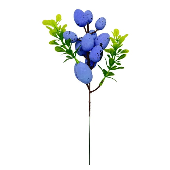 Yuedong Easter Egg Flower Branches Decoration Cuttings Colorful Spotted Eggs Green Leaf Decoration Cuttings Easter Festival Decoration ,Wedding Decoration ,Party