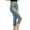 Grey, variant on Women's Pants Casual Waist Elastic Capris Jeans Leggings High Leggings Imitation Trousers