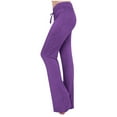 thumbnail image 2 of frariair Womens Yoga Pants with Pockets Plus Size Flare Leg Leggings Stretchy High Waisted Bootcut Wide Leg Yoga Pant Purple 1 PC, 2 of 8