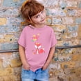 thumbnail image 2 of TZEWGL Hauts pour Enfants Imprimé Graphique Col Rond Manches Courtes Ample pour Filles Garçons Taille 2-3T, 2 of 4