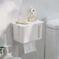 thumbnail image 1 of WIZUTIZ Toilet Tissue Box Non Perforated Wall Mounted Toilet Paper Box Toilet Paper Toilet Paper Roll Paper Box Household Items for New Home Easy to Dry, 1 of 5