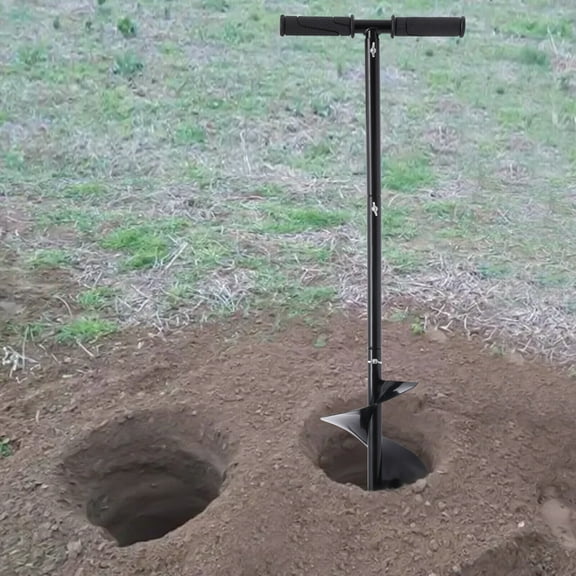 Miumaeov 20 cm/7 in Manual Earth Auger Soil Digger Hole