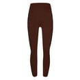 thumbnail image 6 of YOIAVAIOY Women Workout Leggings Running Stretch Yoga Pants High Waist Athletic Soft Side Striped Tights Brown XL, 6 of 6
