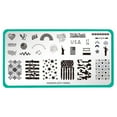 thumbnail image 1 of Maniology Occasions Stars & Stripes (m054) Stainless Steel Nail Stamping Plate, 1 of 7