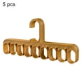 thumbnail image 2 of Cheer.US 5Pcs Hangers Space Save Closet Organize Plastic Suit Pants Coat Skirt with 9 Ring Hole Slots Space Saving Closet Hanger Scarf, Ties, Belts, Socks Organizer, 2 of 7