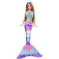thumbnail image 1 of Barbie Fantasy Mermaid Doll with Water-Activated Twinkle Light-Up Tail and Pink-Streaked Hair, 1 of 6