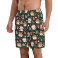 thumbnail image 2 of Fuzoiu Dragon With Hohoho Print Men's Beach Shorts,Men's Swim Trunks,Quick Dry Board Shorts with Pockets,Men's Bathing Suits for Surfing, Running, and Casual Wear-Large, 2 of 6