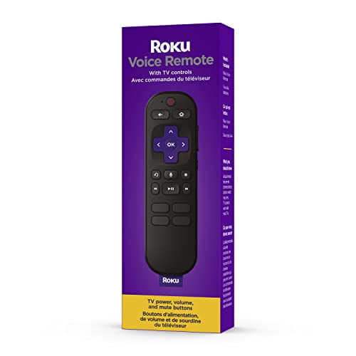 Roku Voice Remote (Official) for Roku Players, Roku Audio and Roku TV™, G-ROKU ROK-RCA1CA V/REMOTE