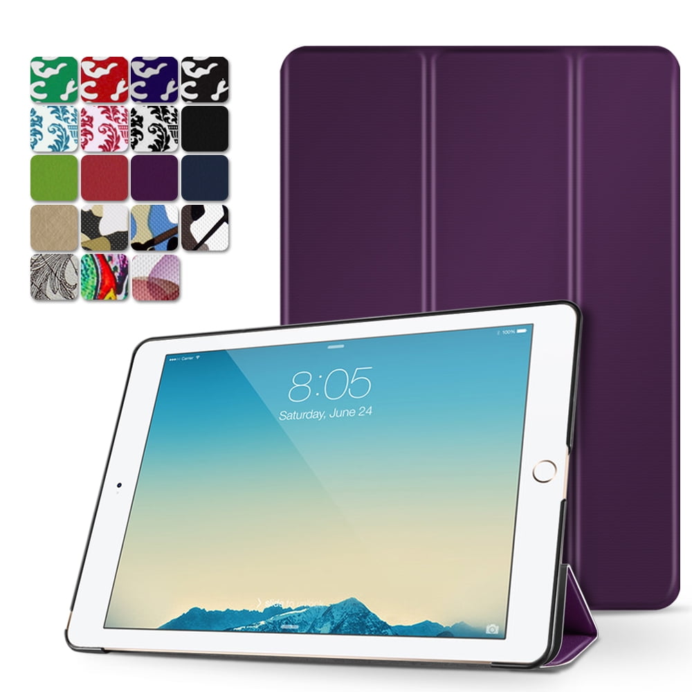 iPad Pro 9.7 Case Slim Lightweight Shell Smart Cover Stand, Hard Back