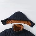 thumbnail image 5 of Donemore Men's Thickened Hooded Puffer Coat with Zipper Pockets Outdoor Casual Jacket, 5 of 8