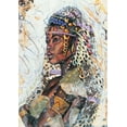 thumbnail image 2 of Unknown 11x14 Black Ornate Wood Framed with Double Matting Museum Art Print Titled - Princess, 2 of 4