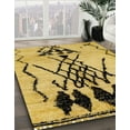 thumbnail image 2 of Ahgly Company Indoor Rectangle Abstract Saffron Yellow Abstract Area Rugs, 7' x 10', 2 of 6