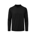 thumbnail image 5 of Enjoytime Mens T Shirts Mock Neck Stretch Long Sleeve Shirt Solid Fitted Lightweight Casual Fall Basic Tops, 5 of 6