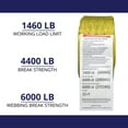 thumbnail image 5 of 4 Pack E-Track Ratchet Straps 2"x15' 4400 lbs Break Strength, 5 of 7