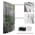 thumbnail image 6 of Sage Green Grey Blackout Curtains for Bedroom/Living Room, Pinch Pleated Black Out Curtains, Modern Oil Painted Abstract Art Aesthetics Room Darkening Window Drapes with Hooks 2 Panels, 39"x70", 6 of 8