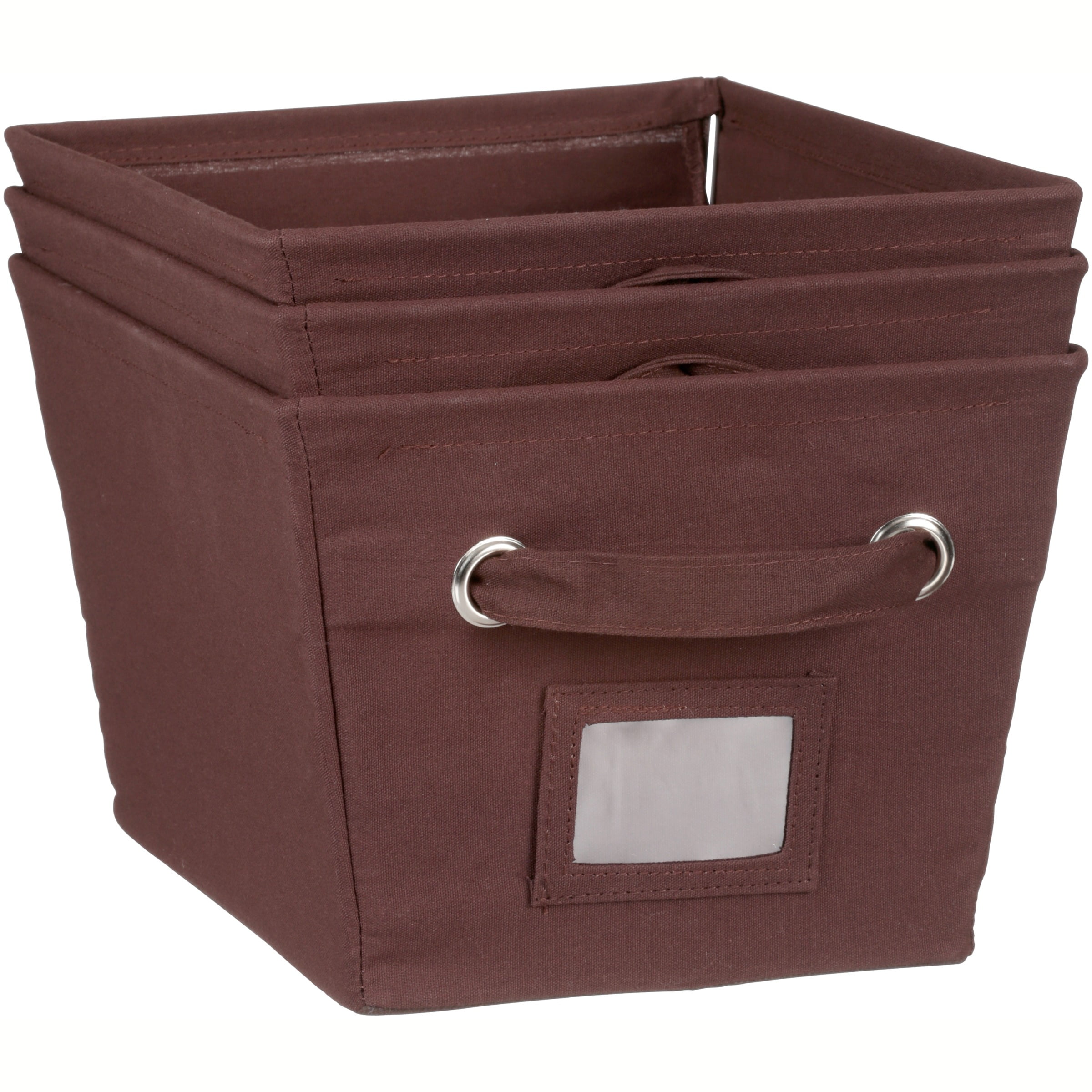 Mainstays Medium Canvas Bins, 3pk