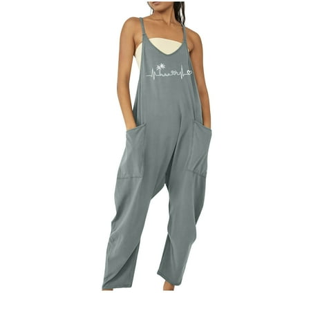 

FAVIPT Women Rompers Clearance Womens Jumpsuits Casual Summer Outfits Pants Rompers Dressy 2023 Dressy Sexy Loose Overalls Jumpers Comfy Maternity Clothes