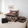 thumbnail image 6 of Castle Fairy Green Red Aztec Twin Bedding Sets,Bohemian Theme Bedding Comforter Set, 6 of 8