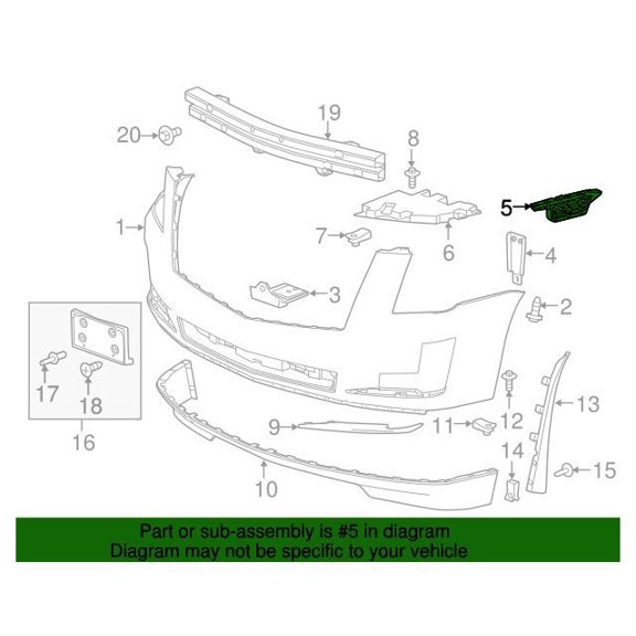 GM 23238319 Guide Asm-Frt Bpr Fascia