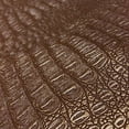 thumbnail image 2 of Gator Faux Leather, Soft Textured Crocodile Vinyl Fabric, Alligator Skin Embossed Upholstery And DIY Craft Pleather Sheets – Cut Continuously By The Yard (Copper Metallic), 2 of 8
