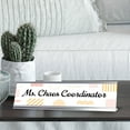 thumbnail image 3 of Ms Chaos Coordinator, Geometric Patterns Novelty Office Gift Desk Sign (2 x 8"), 3 of 3