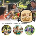 thumbnail image 4 of Yuyamidu Kawaii Capybara Lunch Bag Kids Thermal Picnic Cool Bags Leakproof Portable Lunch Box with Adjustable Strap Large Thermal Cooler Bag for School Camping Picnic, 4 of 6