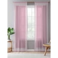 thumbnail image 5 of Sheer Curtains 84 Inches Long, Pink Greek Key Semi Sheer Curtains Light Filtering Window Treatment, Geometric Greece Ancient Farmhouse Geo Privacy Voile Drapes for Living Room Bedroom 52x84 Inch, 5 of 7