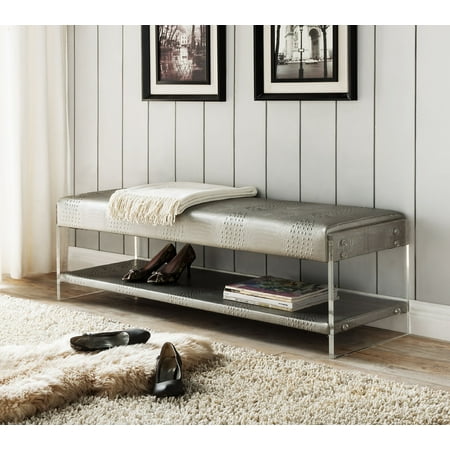 Chic Home Fairbanks Pu Leather Modern Contemporary Flat Seat