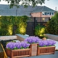thumbnail image 6 of Sinhoon 6 Pcs Artificial Flowers Bouquets Wisteria Hyacinth Fake Bulk UV Resistant for Vase Home Decor Indoors Outdoors Garden Fence Restaurant Hotel Party Wedding Mock (Purple), 6 of 7