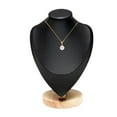 thumbnail image 4 of Busto de exhibición Sunnimix soporte de Joyería Modelo estable PU Cuero Negro, 4 of 6