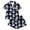 hgg014-Black, variant on Ounisa Halloween Pajama Sets for Women 2 Piece Ghost Pumpkin Print Shirts and Shorts Button Down Short Sleeve Sleepwear