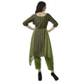 thumbnail image 4 of Moomaya Printed Traditional Clothing Womens Asymmetric Kurti Kurta With Pant Set, 4 of 6