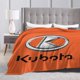 thumbnail image 2 of Manta de cama con el logotipo de Kubota, manta de forro polar, manta de felpa suave y cálida para el hogar, camping, viajes, 40 x 30 pulgadas, 2 of 5