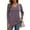 Purple, variant on TARAINYA Womens Long Sleeve Tunic Tops Casual V Neck Lightweight Shirts Loose Sweatshirt