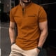 thumbnail image 1 of pstuiky camisetas de manga corta para hombre, Camiseta deportiva de manga corta con cuello redondo y solapa para hombre con bolsillos ropa de hombre m, 1 of 6