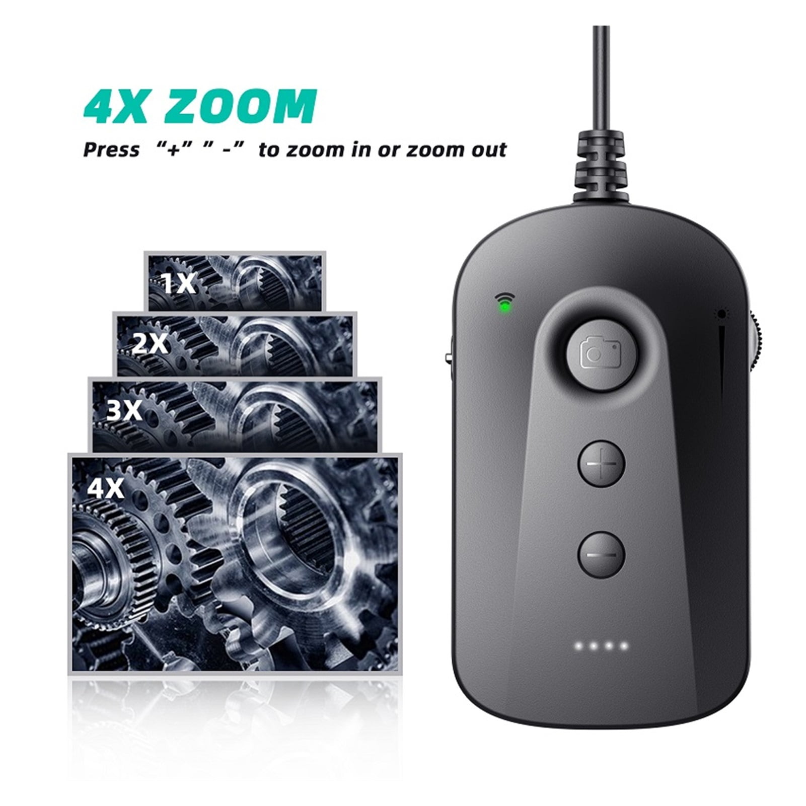 Y16 WIFI Endoscope Camera Dual Lens Camera HD1080P 4 Times Zoom IP68 Waterproof Wireless Snake Borescope ,Various Applicable